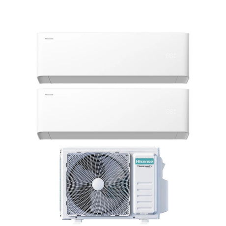 hisense condizionatore hisense dual split uni hb 77 con 2amw42u4rgc r 32 wi fi integrato