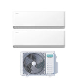 hisense condizionatore hisense dual split uni hb 79 con 2amw52u4rxc r 32 wi fi integrato
