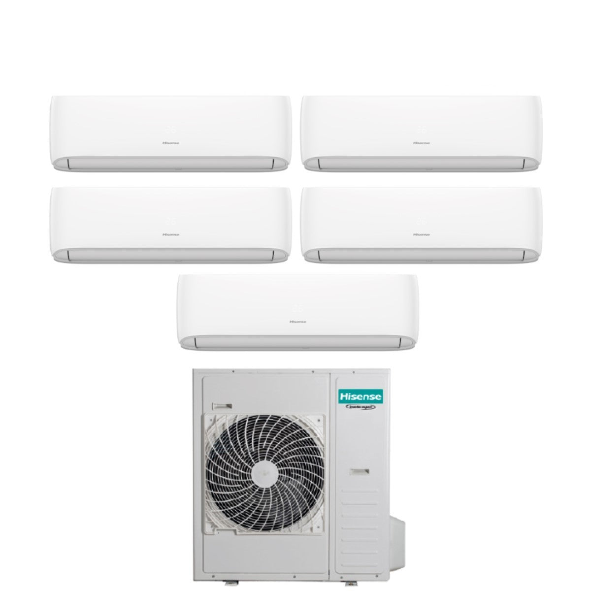 hisense condizionatore hisense penta split hi comfort 7791218 con 5amw125u4rta r 32 wi fi integrato