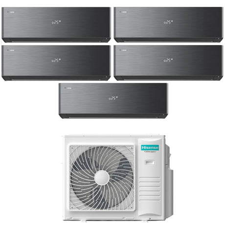 hisense condizionatore hisense penta split inverter energy pro x black 99999 con 5amw105u4rqc r 32 wi fi integrato