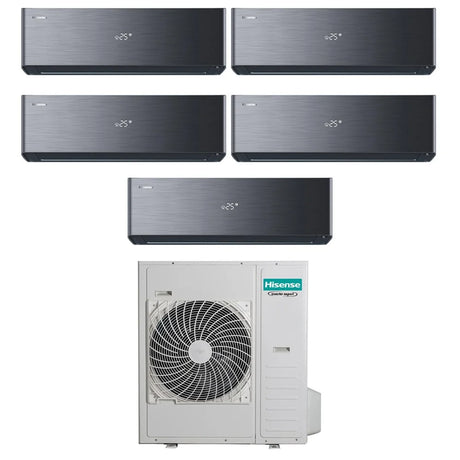 hisense condizionatore hisense penta split inverter energy pro x black 99999 con 5amw125u4rta r 32 wi fi integrato