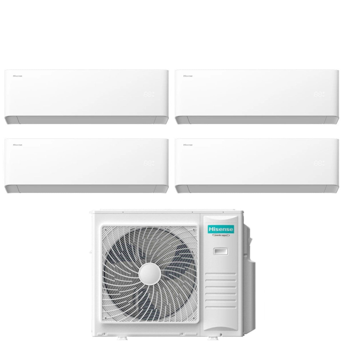 hisense condizionatore hisense quadri split uni hb 771212 con 4amw81u4rjc r 32 wi fi integrato