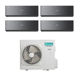 hisense condizionatore hisense trial split energy pro x black 9121218 con 5amw105u4rqc r 32 wi fi integrato