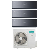 hisense condizionatore hisense trial split energy pro x black 9918 con 5amw105u4rqc r 32 wi fi integrato