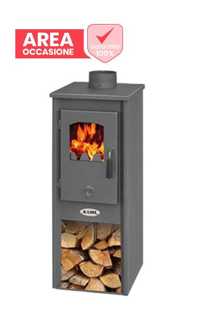 k line area occasioni 2405 stufa a legna k line karso colore antracite
