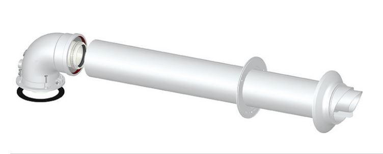 kit scarico fumi coassiale per caldaia ferroli 5627