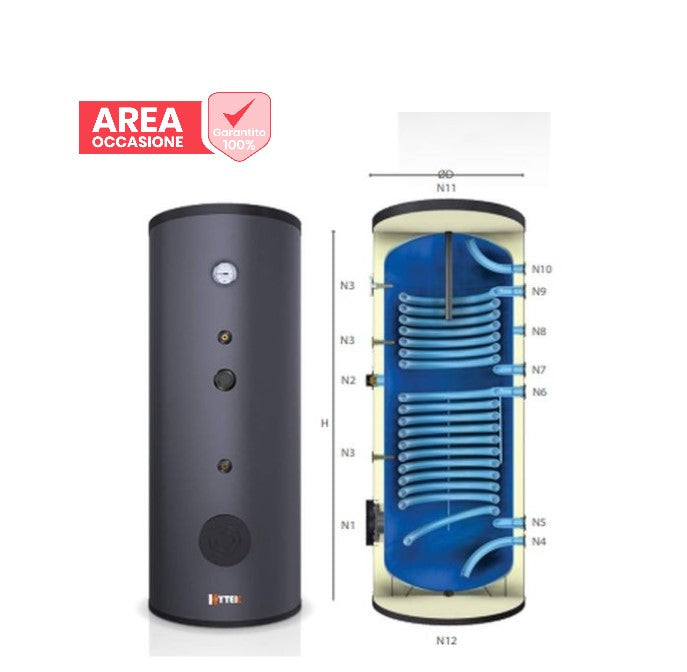 kytek area occasioni 2553 bollitore kytek kb 200 doppia serpentina per produzione di acs