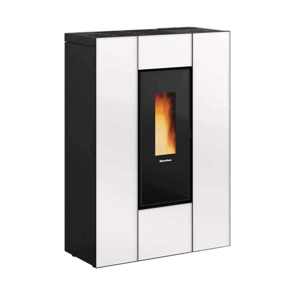 la nordica stufa a pellet la nordica extraflame marilena plus crystal 5 0 da 80 kw wi fi optional con telecomando