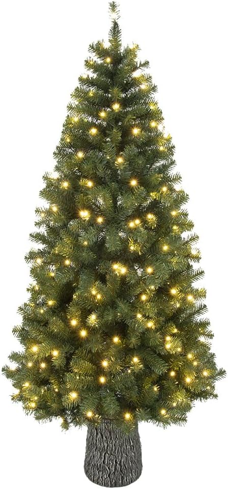 immagine-1-le-stelle-albero-di-natale-artificiale-verde-h-180cm-x-l-91cm-pino-super-folto-con-230-luci-led-incorporate-e-base-effetto-legno