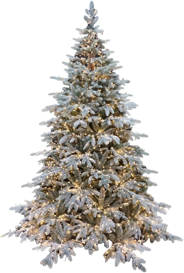 immagine-1-le-stelle-albero-di-natale-pino-verde-innevato-h-210cm-x-l-150cm-super-folto-effetto-real-touch-con-2500-luci-led-incorporate-e-base-croce-in-ferro-pieghevole