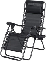 le stelle le stelle sedia sdraio zero gravity da giardino reclinabile pieghevole con telaio in pvc colore nero ean 8024299800617