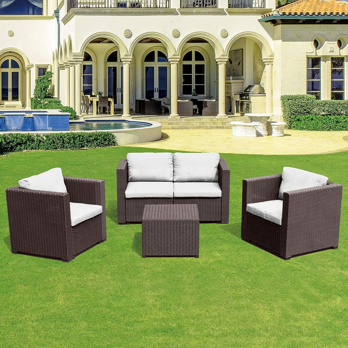 immagine-1-le-stelle-le-stelle-set-salotto-da-giardino-in-polyrattan-con-divano-poltrone-tavolino-e-cuscini-colore-marrone-ean-8024299800426