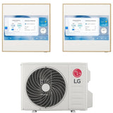 lg condizionatore lg dual split inverter artcool gallery lcd 99 con mu2r17 r 32 wi fi integrato