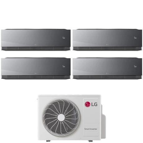 lg condizionatore lg quadri split artcool mirror artcool ai air 9999 con mu4r25 r 32 wi fi integrato