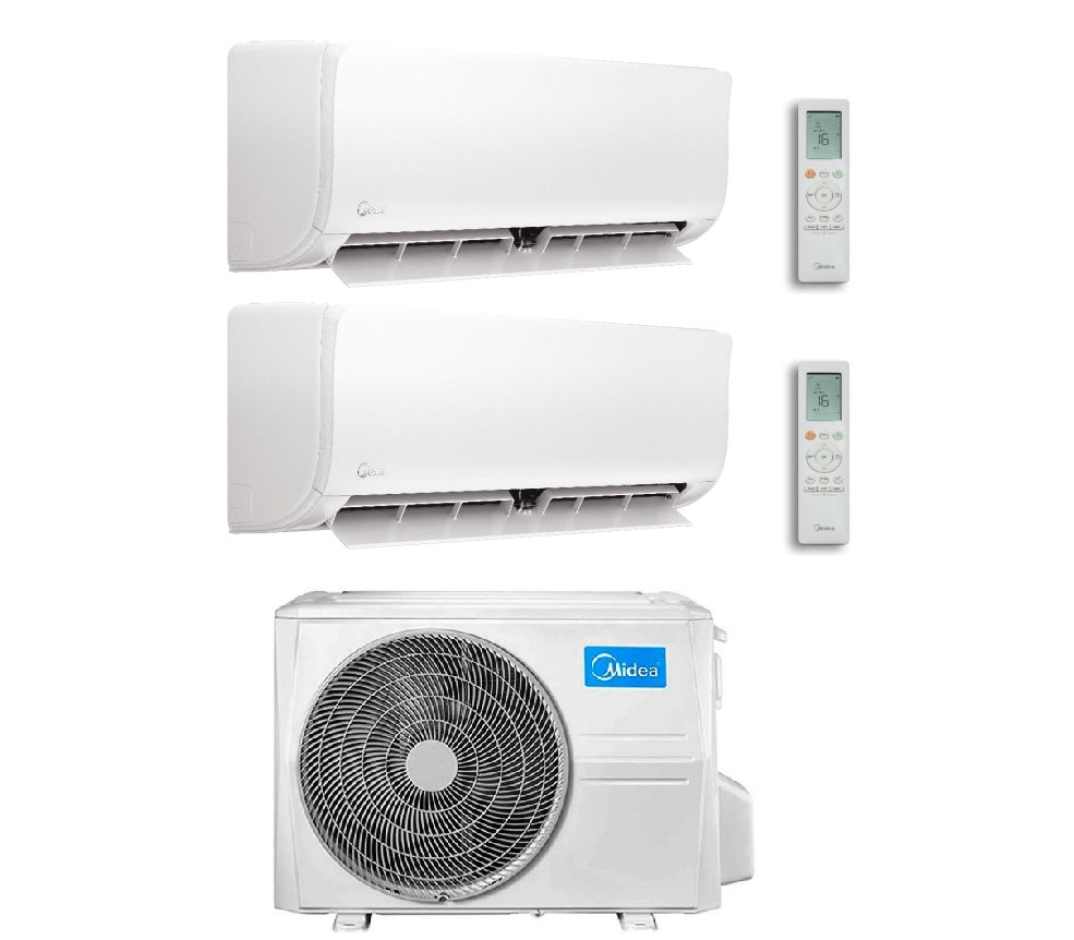 midea condizionatore midea dual split inverter serie xtreme pro green 1200018000 btu con m3oa 27 r 32 wi fi integrato