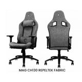 msi sedia gaming schienale imbottito inclinabile colore grigio mag ch130 i fabric