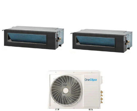 oneclima condizionatore oneclima dual split canalizzato 1818 con mlt42x5y24 r 32 wi fi optional con telecomando di serie incluso