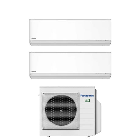 panasonic climatizzatore condizionatore panasonic dual split inverter serie etherea white 918 con cu 3z68tbe r 32 wi fi integrato colore bianco 900018000