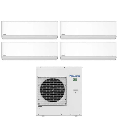 panasonic climatizzatore condizionatore panasonic quadri split inverter serie etherea white 99915 con cu 4z80tbe r 32 wi fi integrato 90009000900015000 bianco