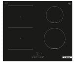 piano cottura a induzione bosh serie 4 pvs611bb6e 4 fuochi 60 cm in vetroceramica nero lxp 59x52 touchselect powerboost combizone