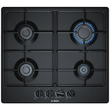 piano gas pgp6b6b80 60cm 4f nero