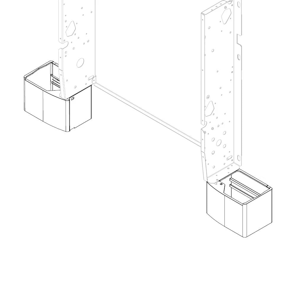 sabiana piedini di appoggio a pavimento sabiana per fan coil carisma whisper