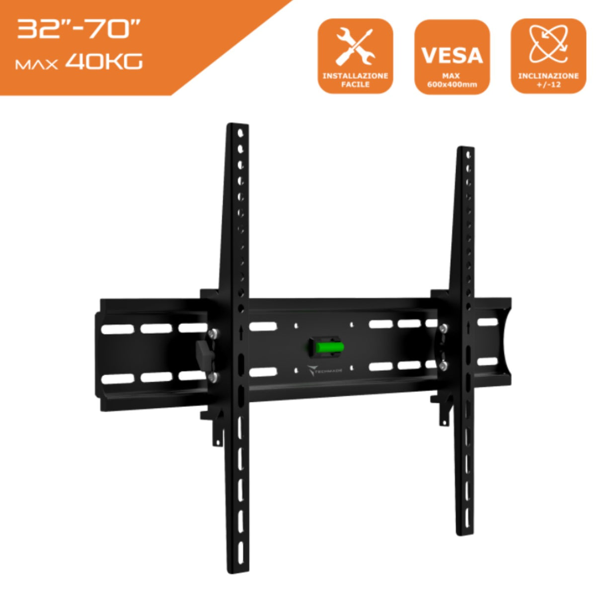 supporto universale per tv techmade 32 70 modello tm ct plb e804