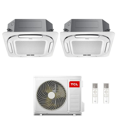 tcl condizionatore a cassetta 4 vie tcl compact dual split 99 con mt1821 r 32 wi fi optional