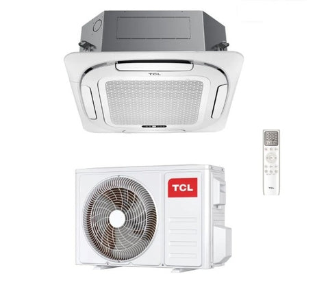 tcl condizionatore cassetta 4 vie tcl 90x90 30000 btu r 32 wi fi optional