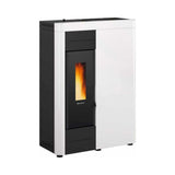 termostufa a pellet la nordica extraflame modello virna idro 15 5 kw colore bianca new