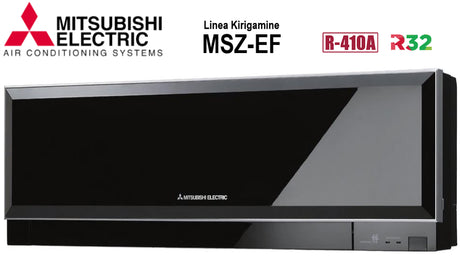 unita interna a parete mitsubishi electric inverter serie kirigamine zen 18000 btu msz ef50veb colore black nero