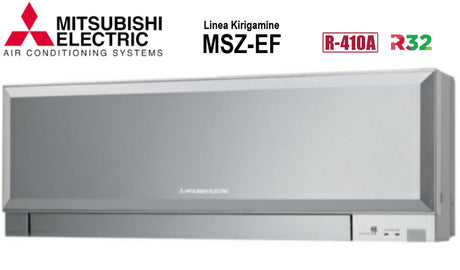 unita interna a parete mitsubishi electric inverter serie kirigamine zen 18000 btu msz ef50ves colore silver grigio