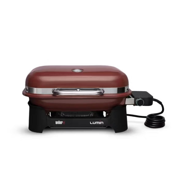 weber barbecue elettrico weber lumin compact red rosso codice 91040953