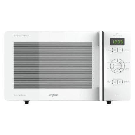 whirlpool forno a microonde whirlpool chef plus mcp 345 wh 25 litri a301l52p425 con grill bianco ean 8003437860706
