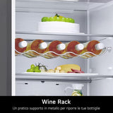 lg frigorifero combinato lg gbb72nsvcn1 384 litri classe c a203xl595xp675 total no frost inox ean 8806091825261