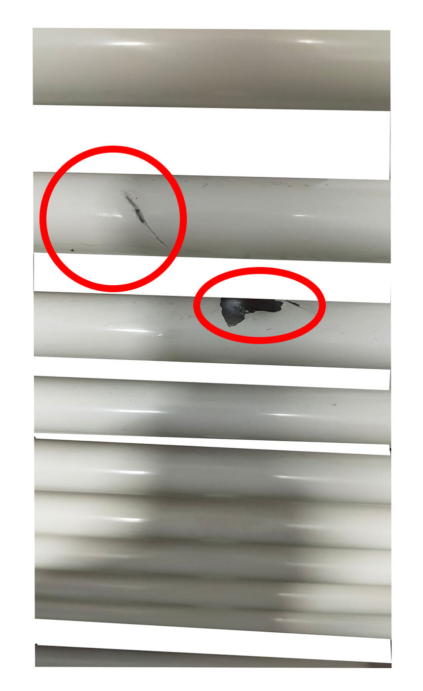 area occasioni termoarredo scaldasalviette cordivari modello lisa 25 verniciato bianco 400 x 1411 interasse 400