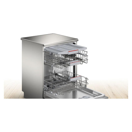 bosch lavastoviglie a libera installazione bosch serie 4 sms4emi01e 14 coperti classe c axlxp845x60x60 alexe e google assistant in acciaio inox ean 4242005359219