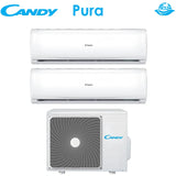 climatizzatore condizionatore candy dual split inverter serie pura 9_12 con cy 2t14aout r 32 wi fi integrato 9000_12000