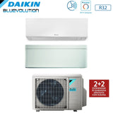 climatizzatore condizionatore daikin bluevolution dual split inverter serie ftxm r perfera wall 7_15 con 2mxm50m9 n r 32 wi fi integrato 7000_15000 garanzia italiana novita 31872