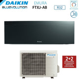 climatizzatore condizionatore daikin bluevolution inverter serie emura black iii 12000 btu ftxj35ab r 32 wi fi integrato classe a___ garanzia italiana novita