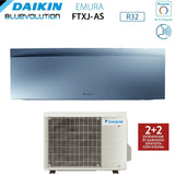 climatizzatore condizionatore daikin bluevolution inverter serie emura silver 9000 btu ftxj25as r 32 wi fi integrato classe a___ garanzia italiana novita
