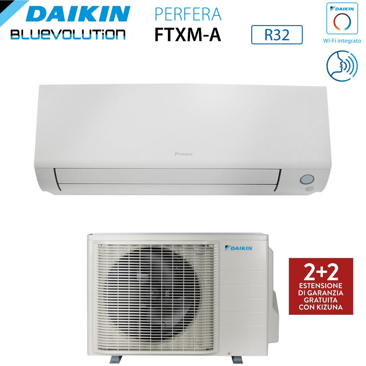 climatizzatore condizionatore daikin bluevolution inverter serie perfera all season 18000 btu ftxm50a r 32 wi fi integrato garanzia italiana