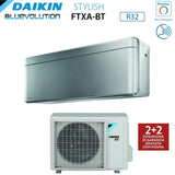 climatizzatore condizionatore daikin bluevolution inverter serie stylish total silver 18000 btu ftxa50bs r 32 wi fi integrato classe a__ colore grigio garanzia italiana
