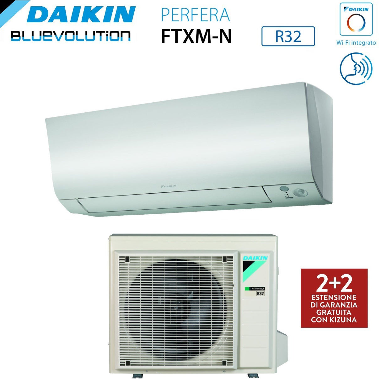 climatizzatore condizionatore daikin inverter serie perfera 15000 btu ftxm42n r 32 a__ wi fi integrato novita