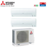 climatizzatore condizionatore dual split mitsubishi electric serie smart msz hr 9000_9000 con mxz 2ha50vf gas r 32 wi fi optional 9_9 novita 5820