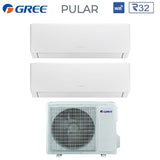 climatizzatore condizionatore gree dual split inverter serie pular 12_12 con gwhd 18 nk6no r 32 wi fi integrato 12000_12000
