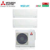 climatizzatore condizionatore mitsubishi electric dual split inverter linea plus serie msz ay 18_18 mxz 3f54vf r 32 wi fi integrato 18000_18000