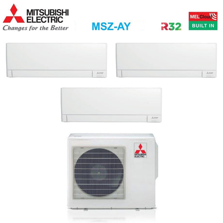 climatizzatore condizionatore mitsubishi electric trial split inverter linea plus serie msz ay 9_9_12 btu con mxz 3f68vf wi fi integrato r 32 9000_9000_12000