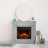 divina fire camino elettrico da terra divine fire bellini effetto cemento