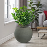 divina garden vaso in resina da esterno interno per piante tondo a sfera di design d 40x33h botticelli verde ean 8056157808985